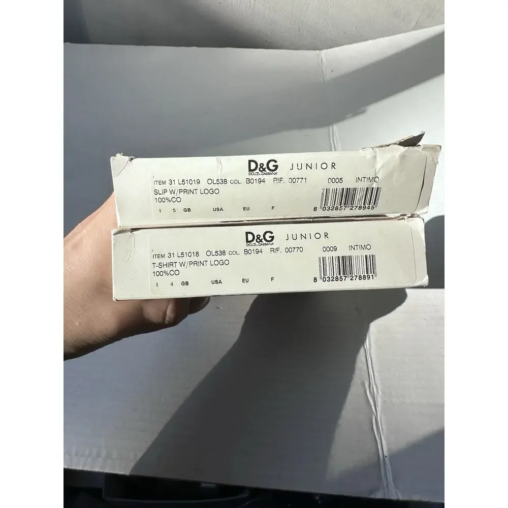 Dolce& Gabbana set of girl’s briefs size 5 and top size 4